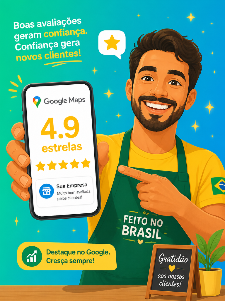 Google Business Profile com 4.9 estrelas — Revenex AI